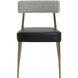 Ashwin Bravo Black / Helios Check Black Stackable Dining Chair